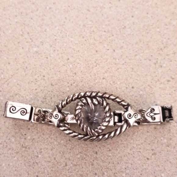 Brighton Crystal Heart Silver Link Bracelet - Picture 8 of 10